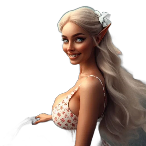dress, fantasy art, concept art, 3d render transparent PNG cut-out