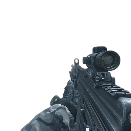 weapon, 3d render, concept art, first-person transparent PNG cut-out