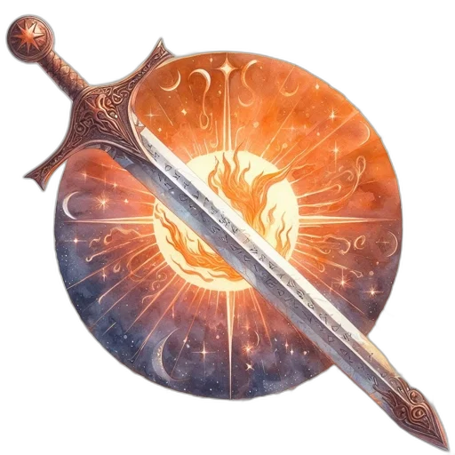sword, staff, weapon, dragon transparent PNG cut-out