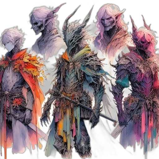 staff, dragon, mask, sword transparent PNG cut-out