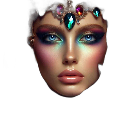 crown, jewelry, face, mask transparent PNG cut-out