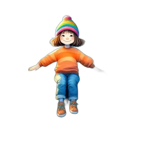 hat, staff, jacket, animal transparent PNG cut-out
