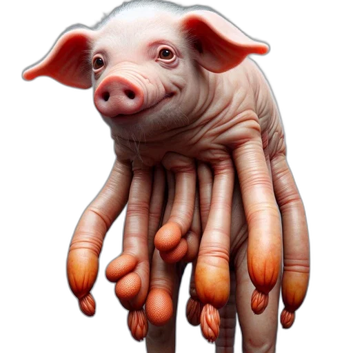 animal, creature, food, face transparent PNG cut-out