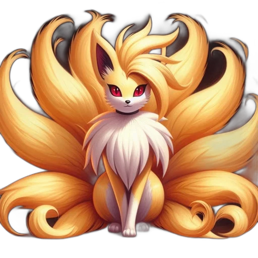 dragon, hair, staff, animal transparent PNG cut-out