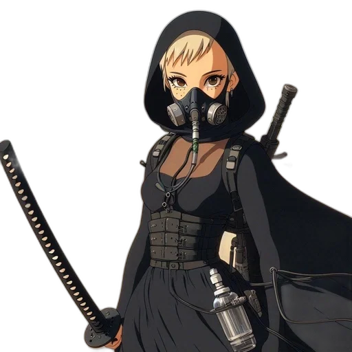 mask, weapon, concept art, anime transparent PNG cut-out