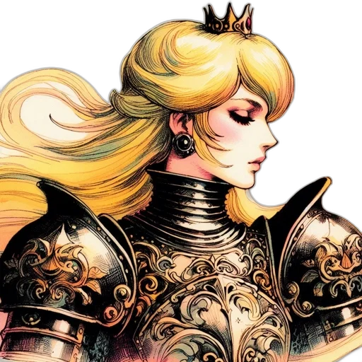 crown, sword, fantasy art, comic book art transparent PNG cut-out