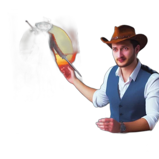 hat, staff, weapon, umbrella transparent PNG cut-out