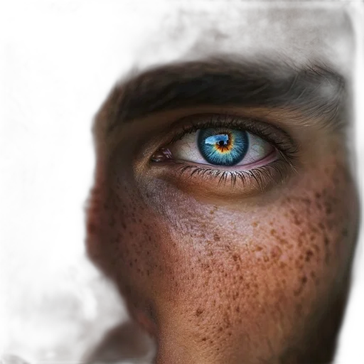 face, mask, robot, creature transparent PNG cut-out