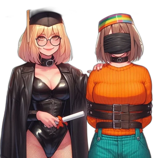 jacket, mask, weapon, staff transparent PNG cut-out