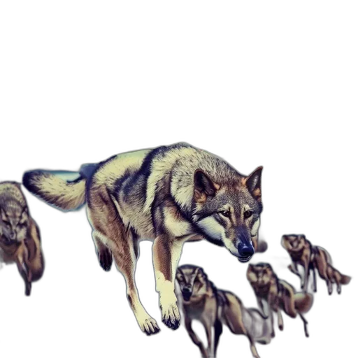 animal, creature, concept art, watercolor transparent PNG cut-out