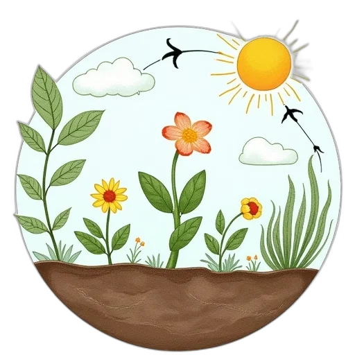 flower, crown, watercolor, photorealistic transparent PNG cut-out
