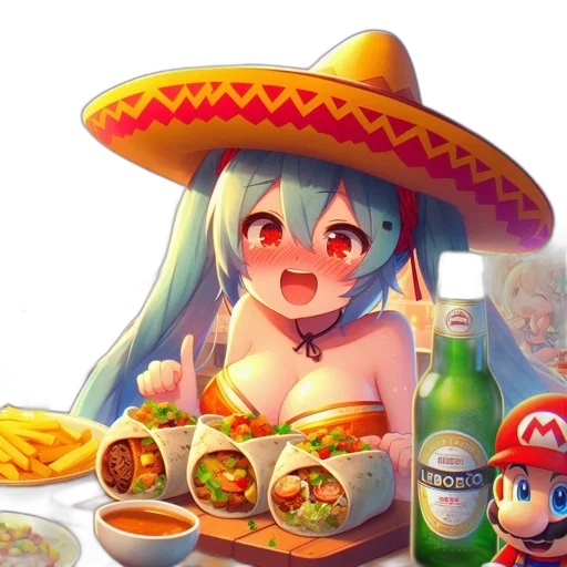 food, hat, robot, weapon transparent PNG cut-out