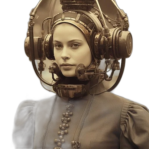 robot, mask, face, hair transparent PNG cut-out