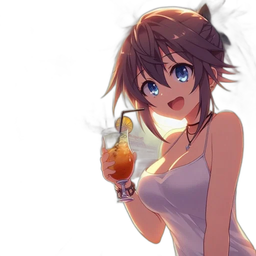 dress, bottle, staff, weapon transparent PNG cut-out