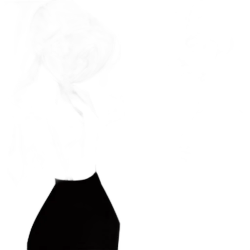 dress, hat, hair, mask transparent PNG cut-out