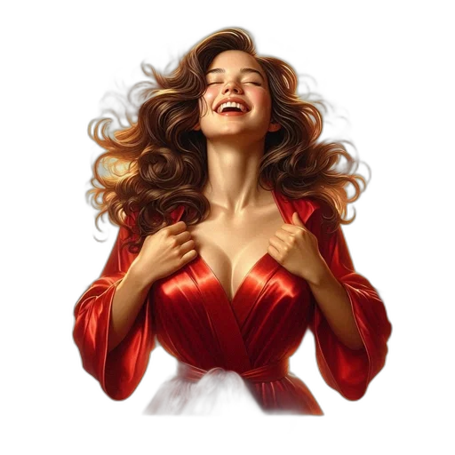 dress, comic book art, photorealistic, concept art transparent PNG cut-out