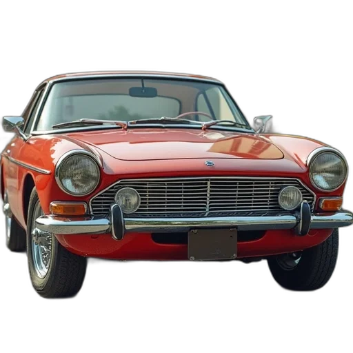 car, photorealistic, 3d render, oil painting transparent PNG cut-out