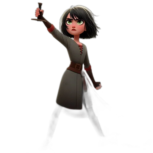 staff, weapon, jacket, dress transparent PNG cut-out