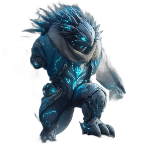 creature, dragon, animal, staff transparent PNG cut-out