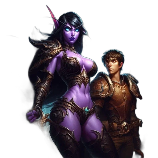 fantasy art, concept art, comic book art, pixel art transparent PNG cut-out