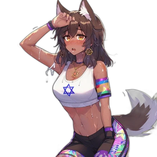 staff, dress, animal, creature transparent PNG cut-out