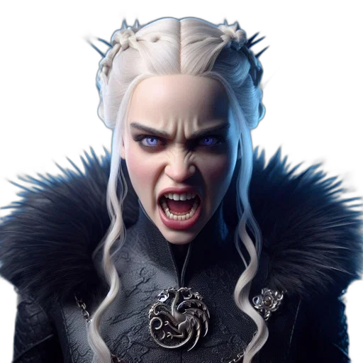 face, dragon, crown, fantasy art transparent PNG cut-out