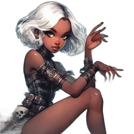 dress, robot, jewelry, concept art transparent PNG cut-out