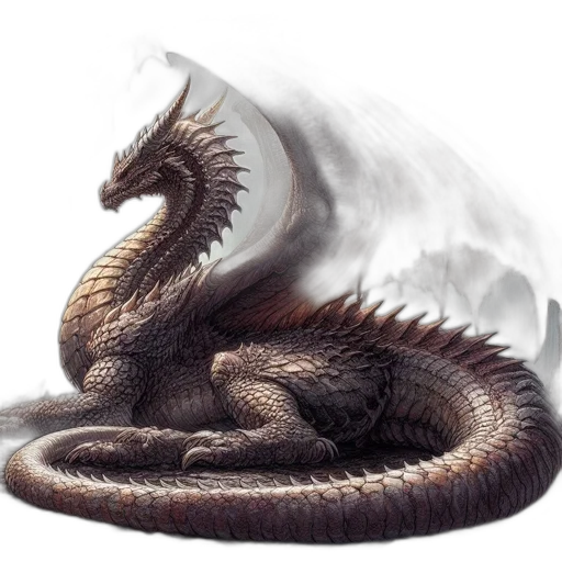 dragon, creature, animal, hair transparent PNG cut-out