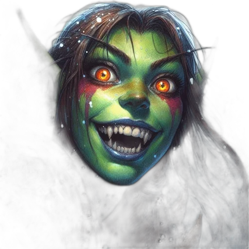mask, face, creature, staff transparent PNG cut-out