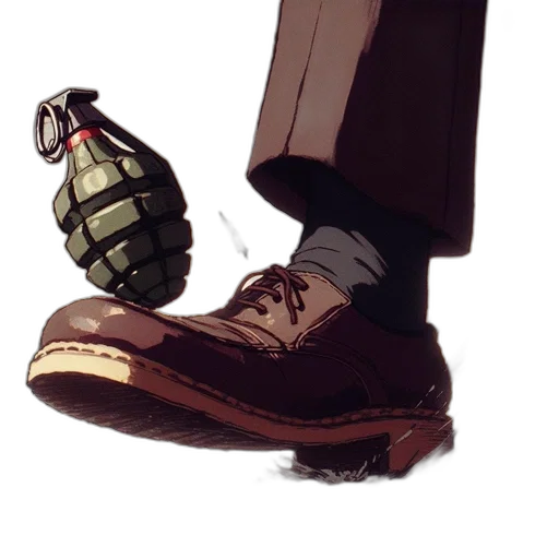 shoes, weapon, bottle, robot transparent PNG cut-out