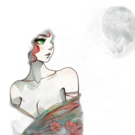 dress, mask, jewelry, face transparent PNG cut-out
