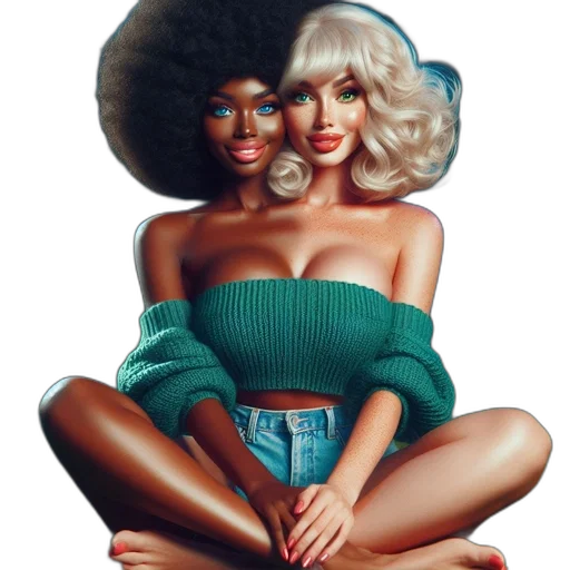 hair, photorealistic, concept art, comic book art transparent PNG cut-out