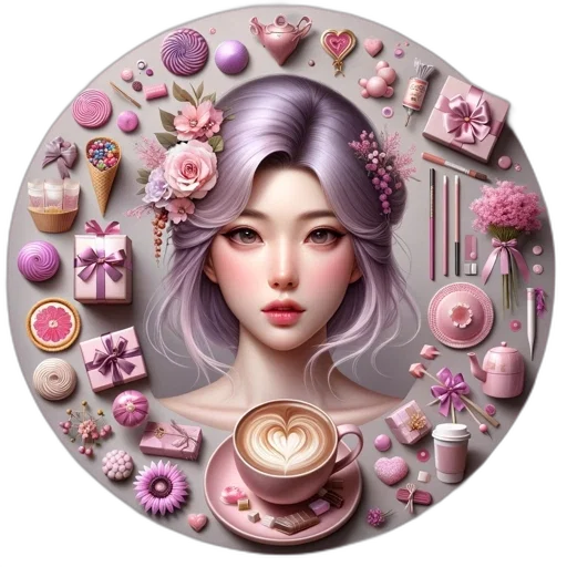 jewelry, food, fantasy art, photorealistic transparent PNG cut-out