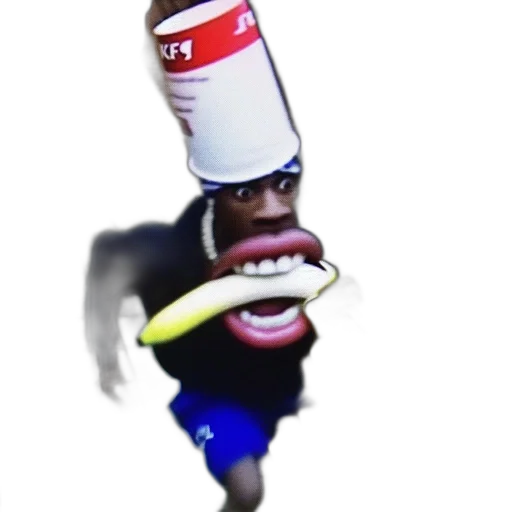 hat, bottle, creature, staff transparent PNG cut-out