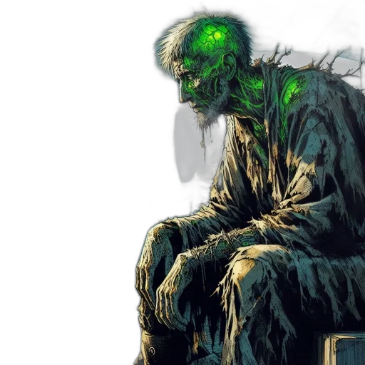 creature, concept art, comic book art, cyberpunk transparent PNG cut-out