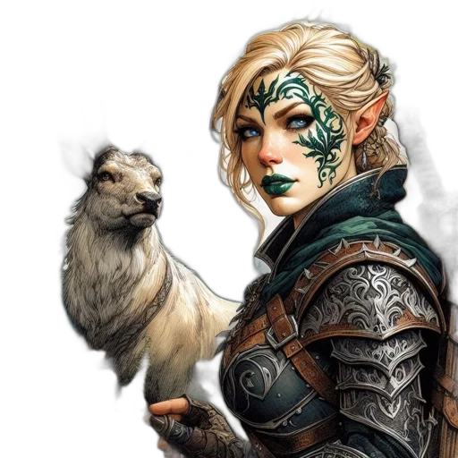 staff, dragon, animal, fantasy art transparent PNG cut-out