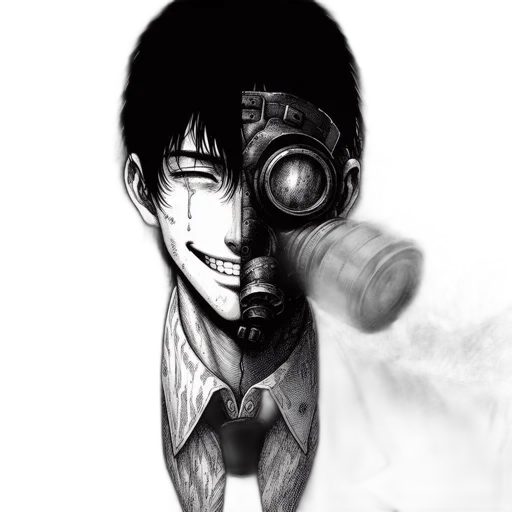 weapon, mask, face, robot transparent PNG cut-out