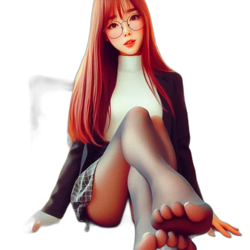 dress, shoes, robot, hair transparent PNG cut-out