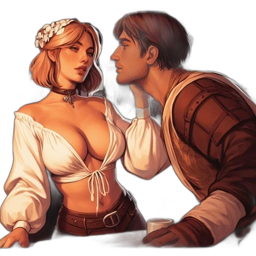 fantasy art, concept art, comic book art, pixel art transparent PNG cut-out
