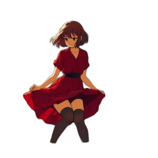 dress, staff, crown, flower transparent PNG cut-out
