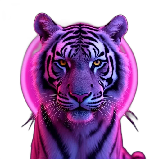 animal, creature, face, vaporwave transparent PNG cut-out