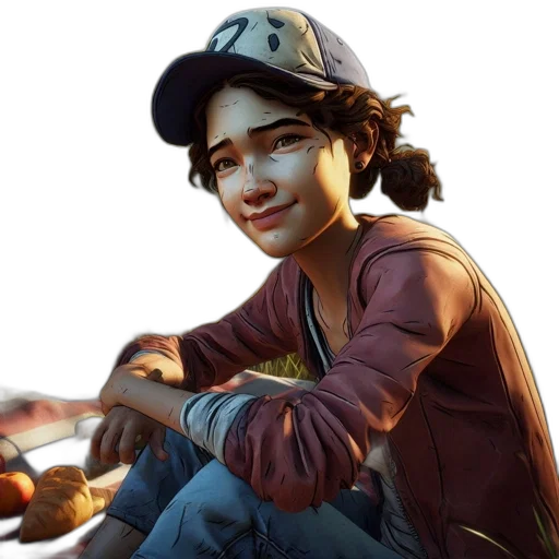 face, hat, concept art, photorealistic transparent PNG cut-out