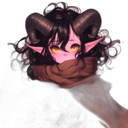 mask, dragon, creature, hair transparent PNG cut-out