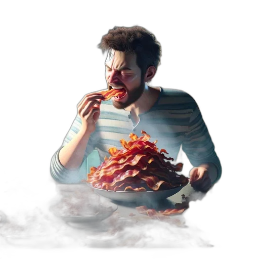 food, concept art, photorealistic, pixel art transparent PNG cut-out