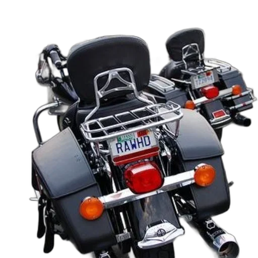 3d render, two, black, motorcycles transparent PNG cut-out