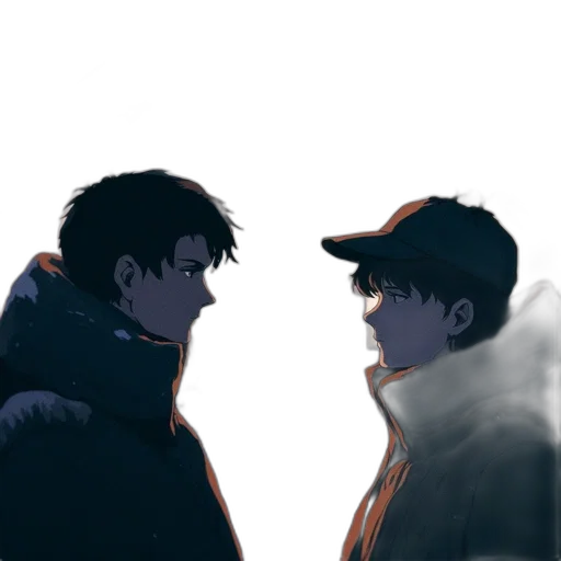 jacket, hat, anime, concept art transparent PNG cut-out