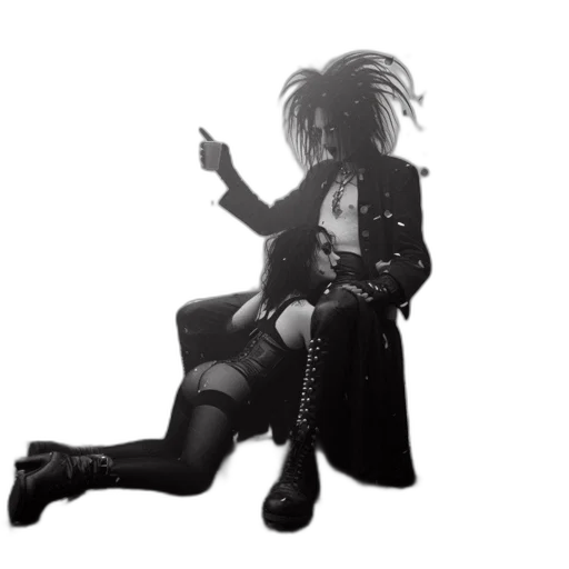 jacket, staff, cyberpunk, concept art transparent PNG cut-out