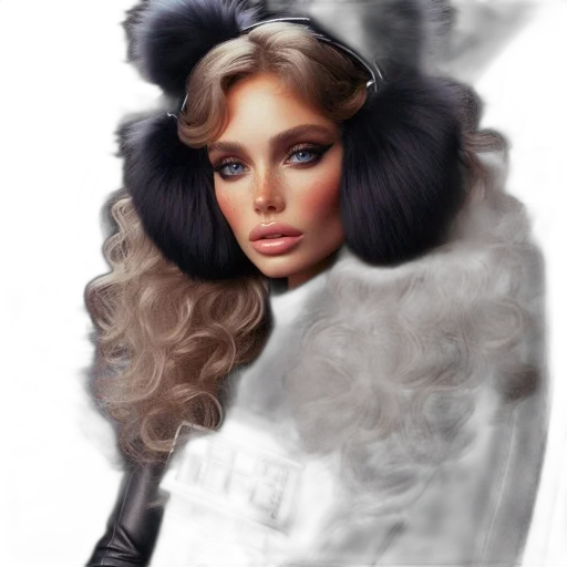 hair, photorealistic, fantasy art, concept art transparent PNG cut-out