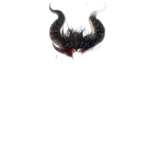 mask, hair, dragon, creature transparent PNG cut-out