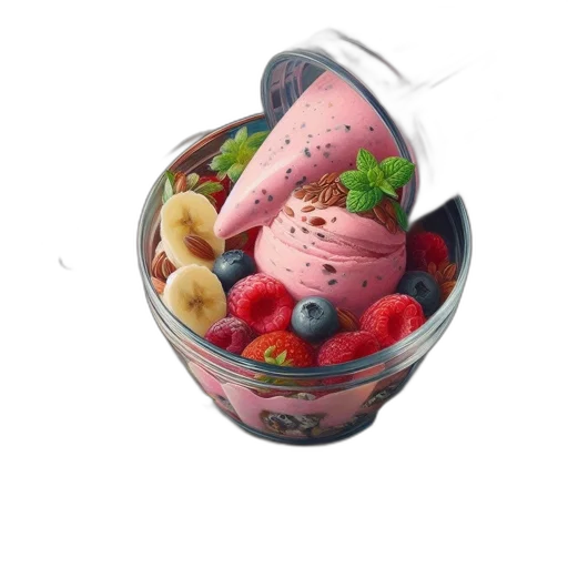 food, hat, concept art, 3d render transparent PNG cut-out